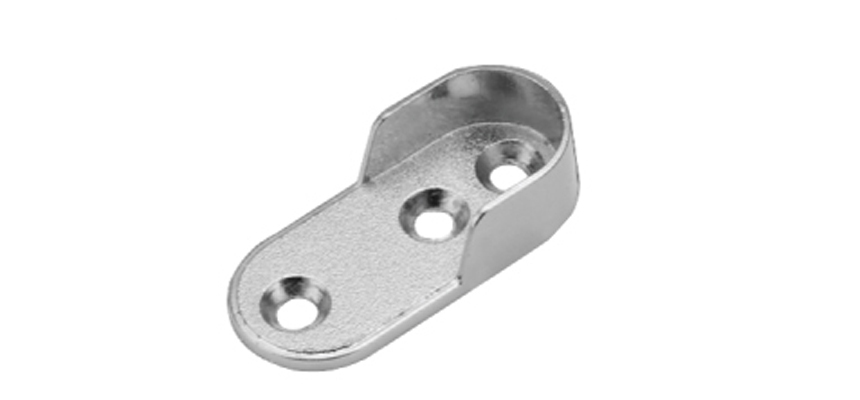 Flange bracket for oval tube